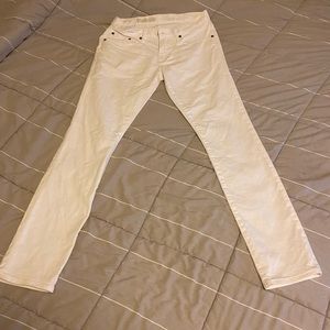 Gap white skinny pants